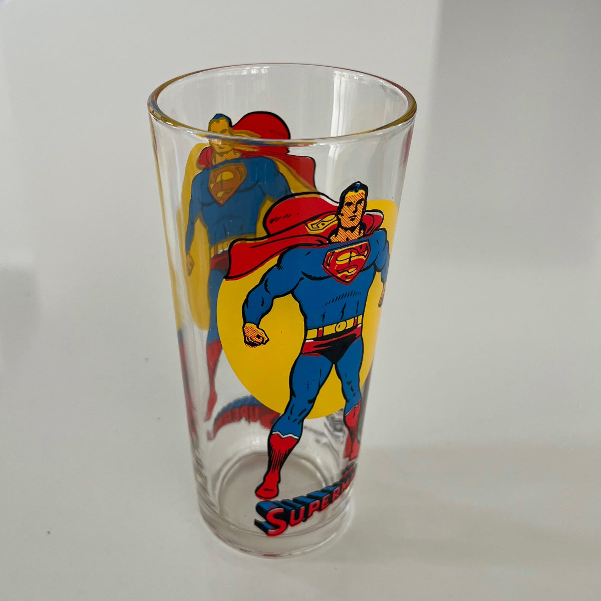 Vintage 1970s Pepsi DC Comics Superman Drinking Glass