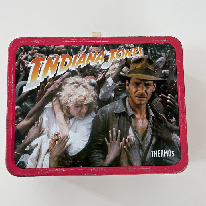 Vintage 1984 Indian Jones Lunchbox with Thermos