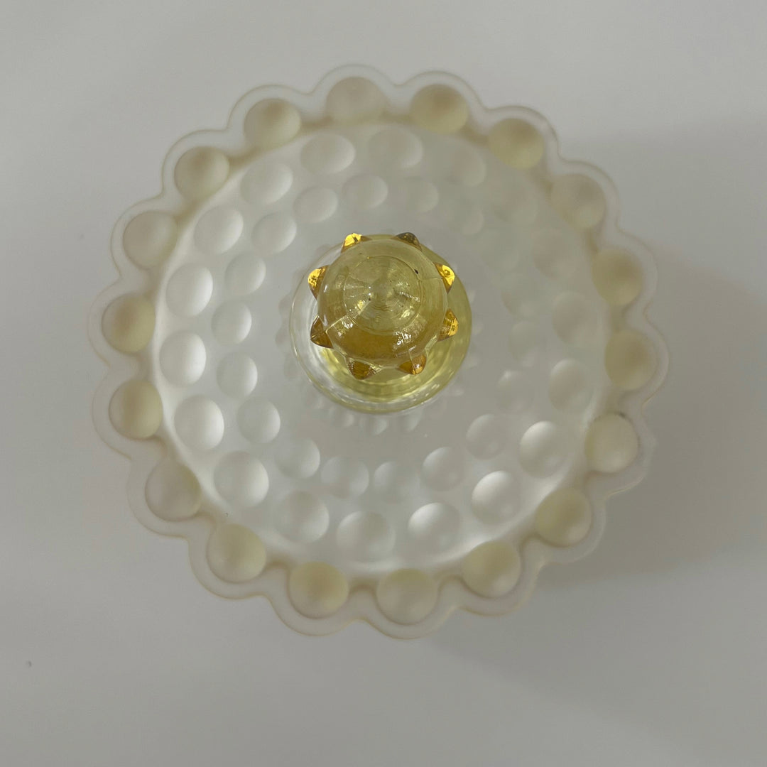 Vintage Hobbs Hobnail Frances Frosted Hobnail glass Candy Dish