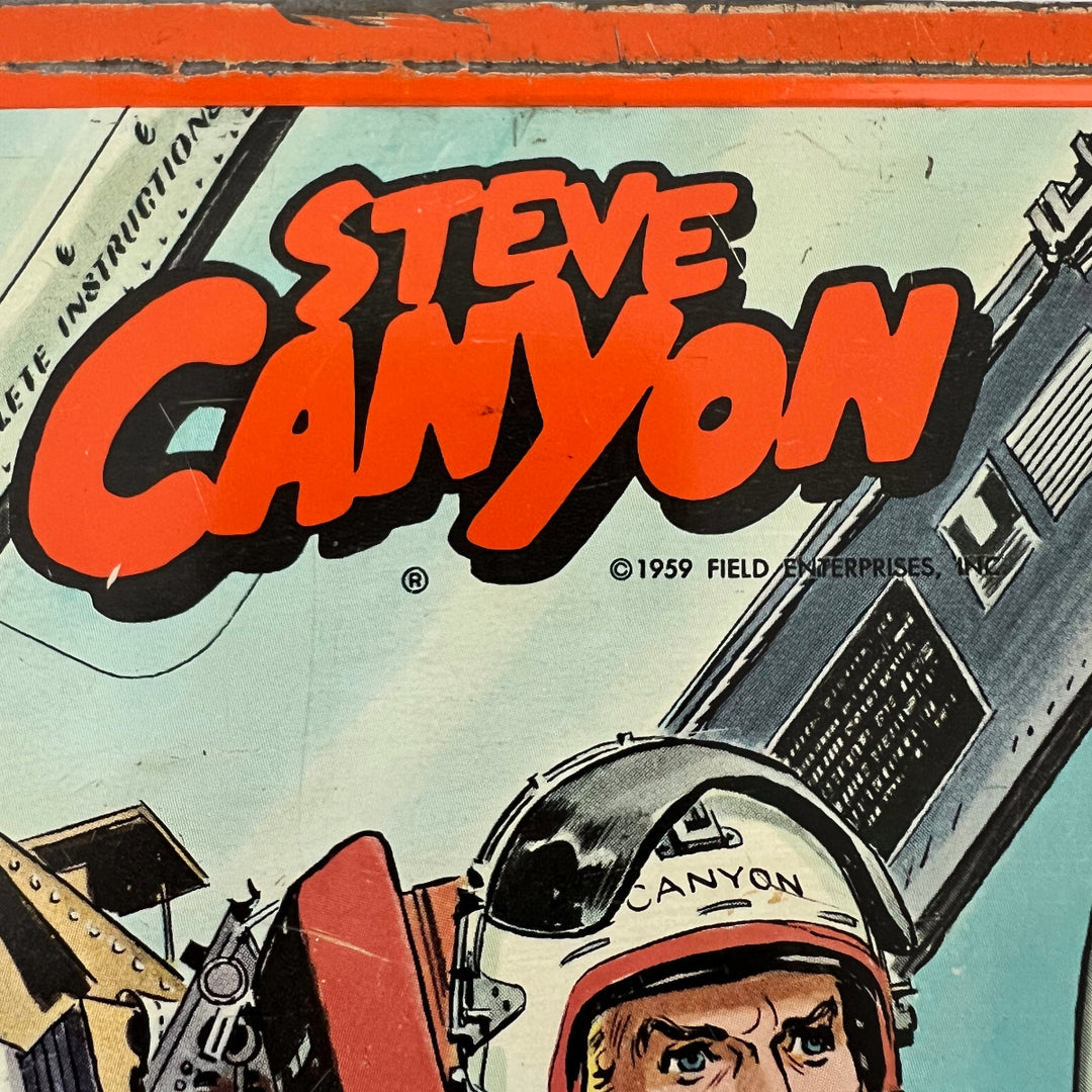 Rare Vintage 1959 Steve Canyon Lunchbox with Thermos