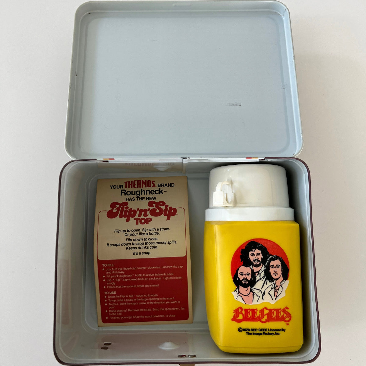 Rare Vintage 1978 Bee Gees Barry Gibb Lunchbox with Thermos