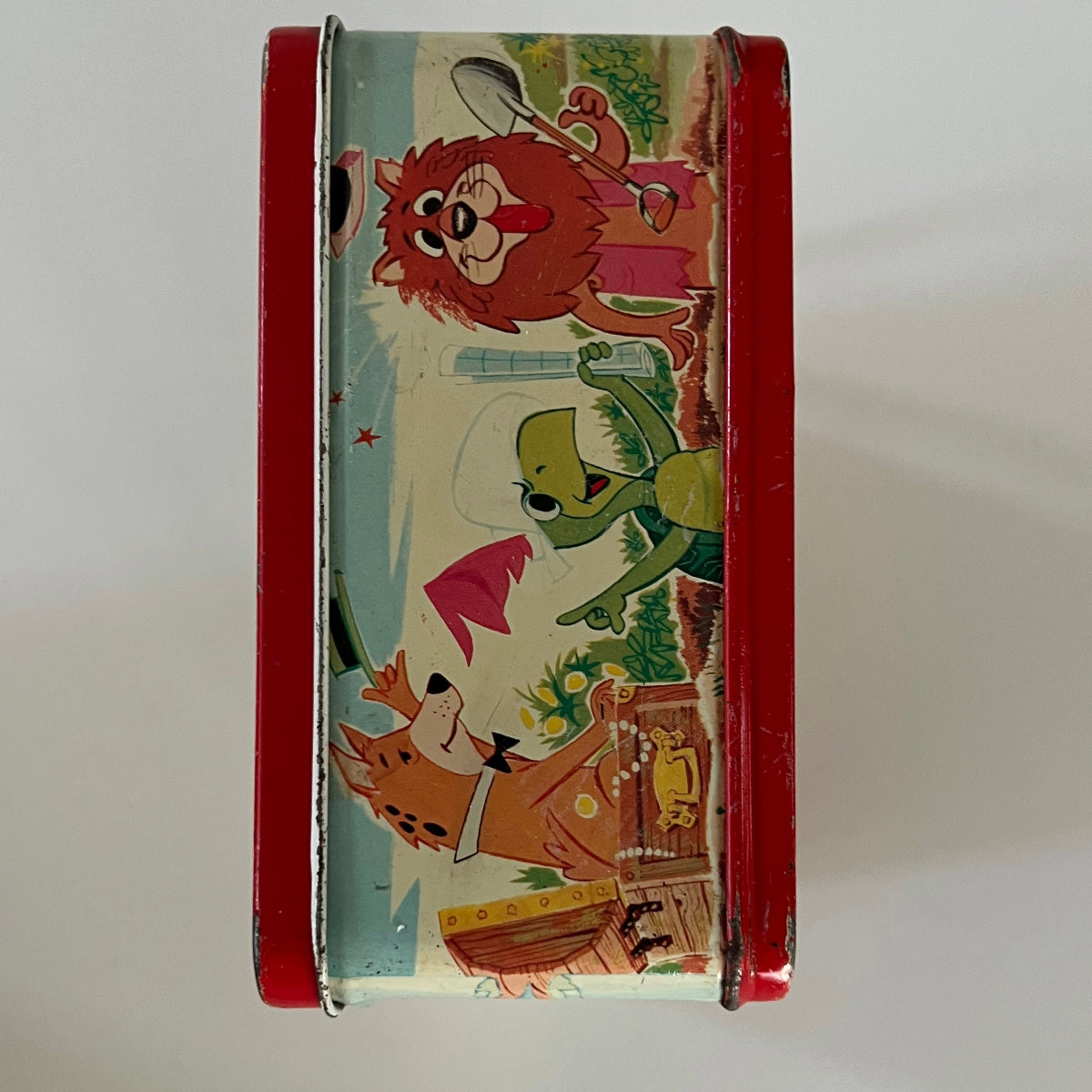 Rare Vintage 1960s Cartoon Zoo Lunch Chest Lunchbox only no thermos