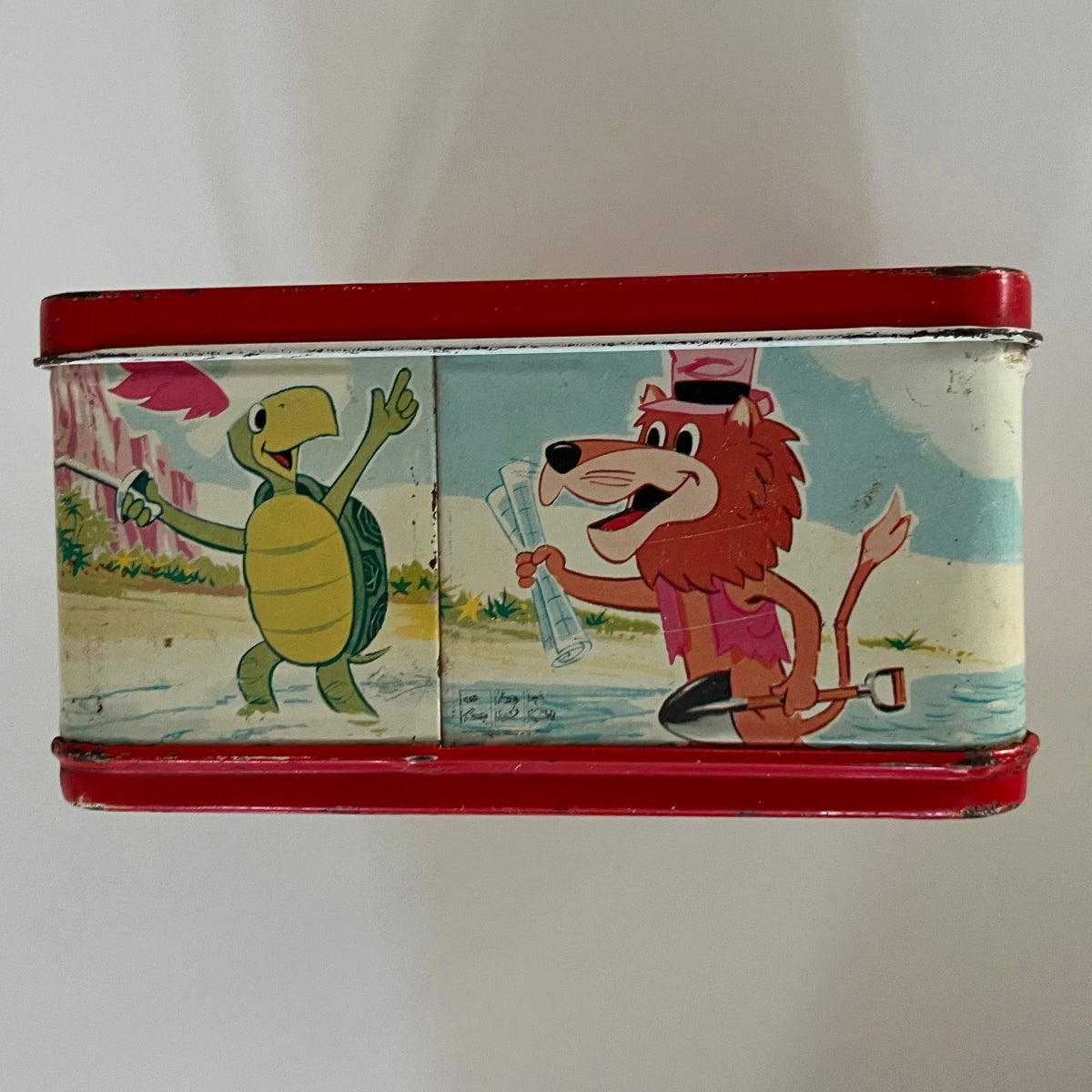 Rare Vintage 1960s Cartoon Zoo Lunch Chest Lunchbox only no