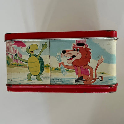 Rare Vintage 1960s Cartoon Zoo Lunch Chest Lunchbox only no thermos