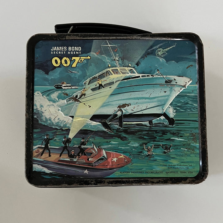 Rare Vintage 1966 James Bond 007 Lunchbox only no thermos