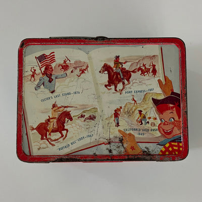 Rare Vintage 1950s Howdy Doody lunch box no thermos