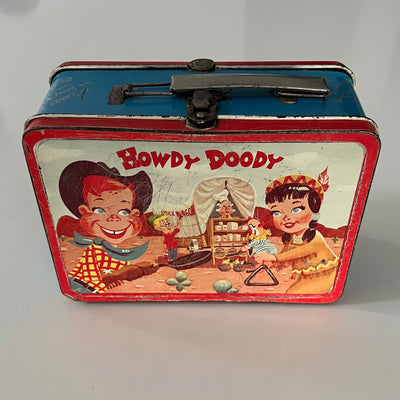 Rare Vintage 1950s Howdy Doody lunch box no thermos