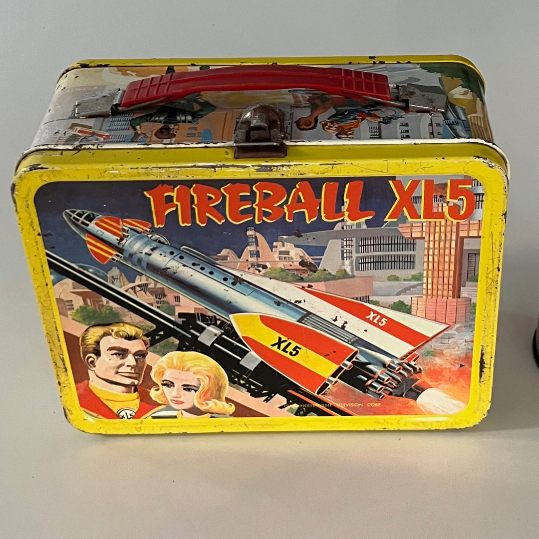 Rare Vintage 1964 Vintage Fireball XL5 lunch box with thermos