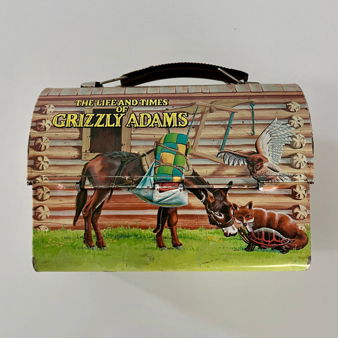 Rare Vintage Grizlly Adam lunch box no thermos