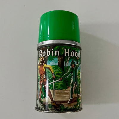 Rare Vintage 1956 Robin Hood Lunch Box with Thermos