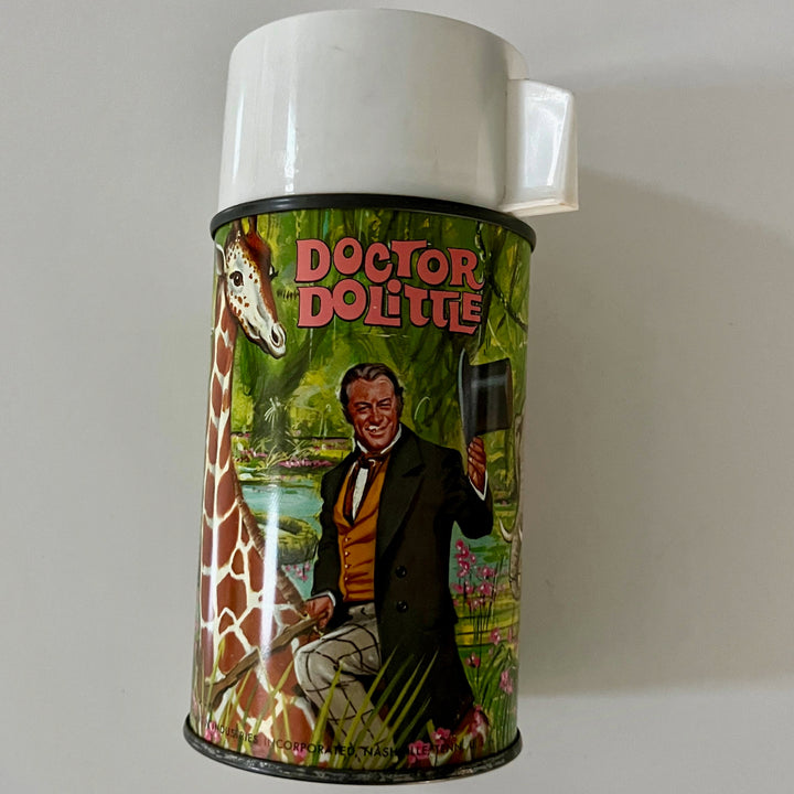 Rare Vintage Doctor Dolittle Lunch Box with Thermos