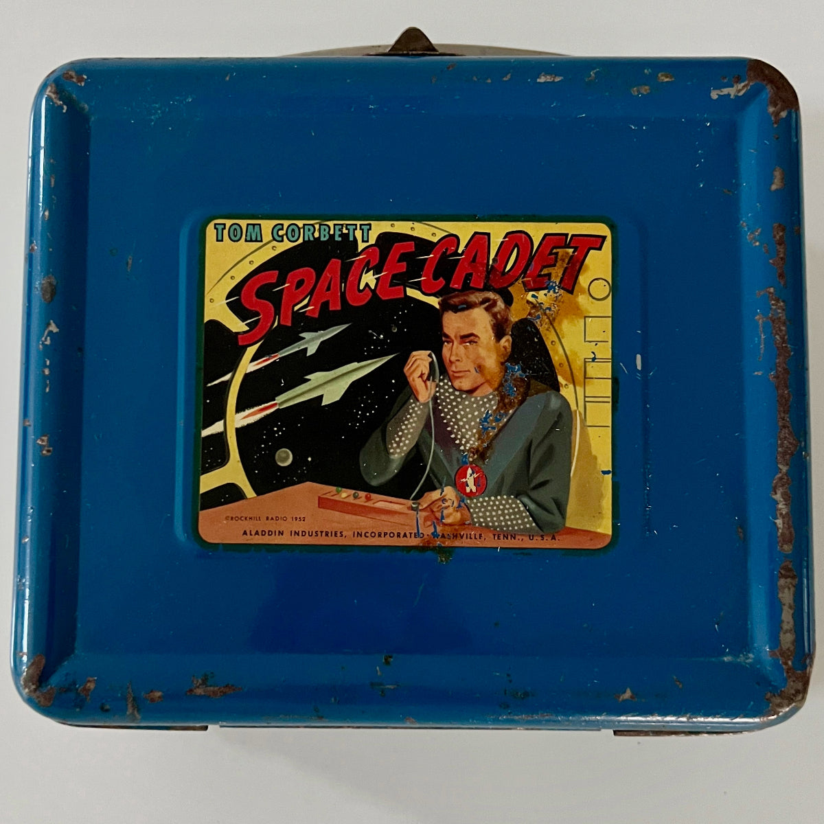 Rare Vintage 1952 Tom Corbett Space Cadet Lunch Box with Thermos