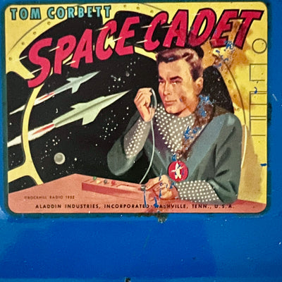 Rare Vintage 1952 Tom Corbett Space Cadet Lunch Box with Thermos