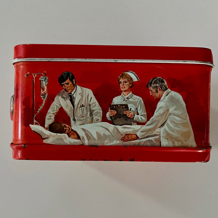 vintage 1973 Emergency Lunch Box with Thermos