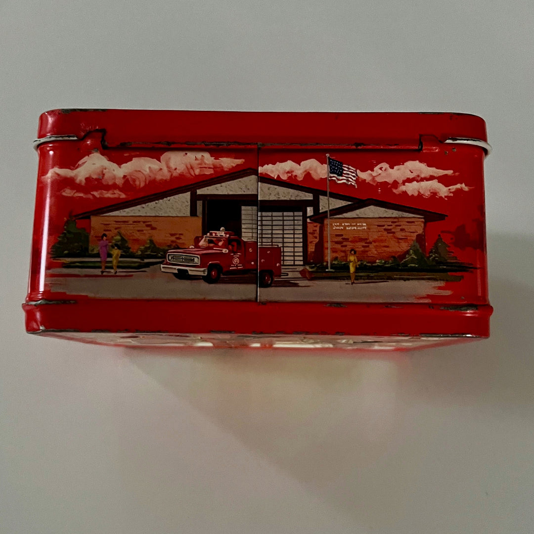 vintage 1973 Emergency Lunch Box with Thermos