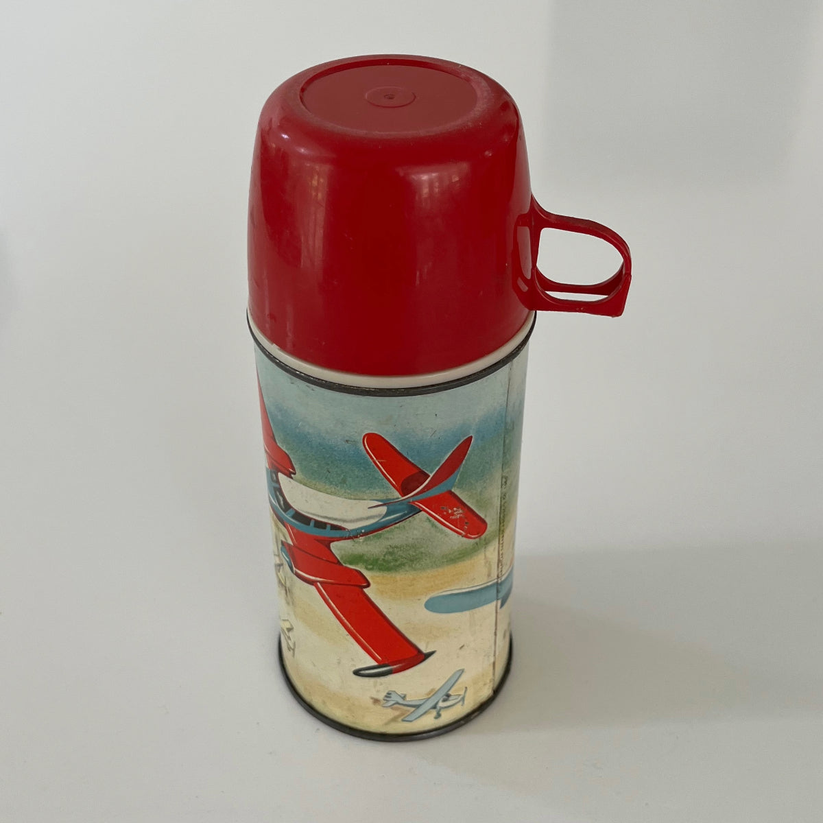 Vintage 1960 Hometown Airport Thermos Only
