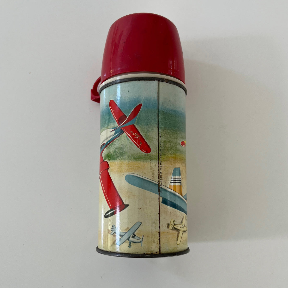 Vintage 1960 Hometown Airport Thermos Only