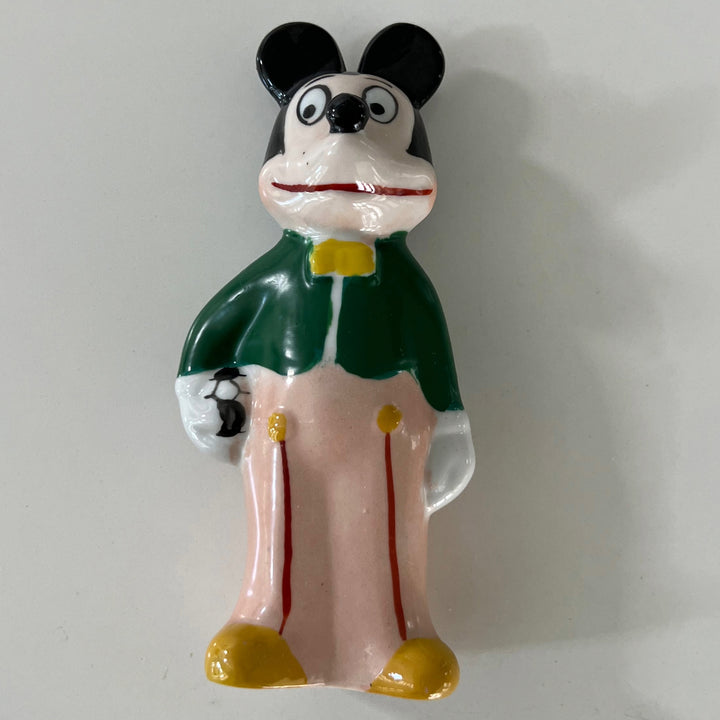 Rare VTG 1930-1950s Mickey with Soccer Ball Ceramic Figurine