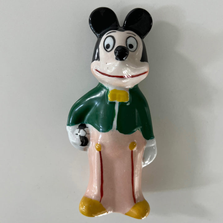 Rare VTG 1930-1950s Mickey with Soccer Ball Ceramic Figurine