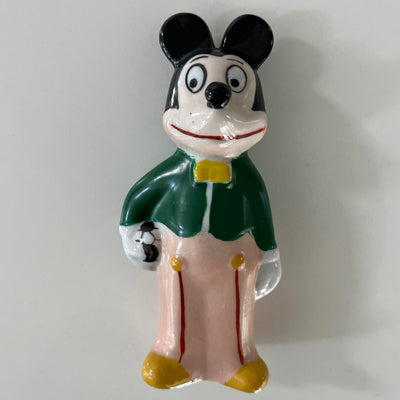 Rare VTG 1930-1950s Mickey with Soccer Ball Ceramic Figurine