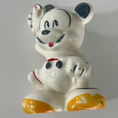 Rare VTG Mickey Mouse 1930-1950s Bank Figurine