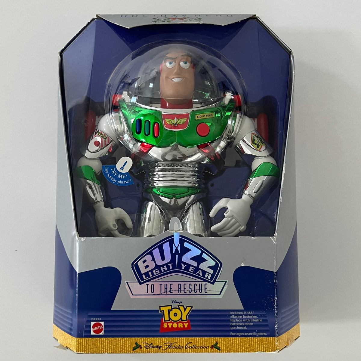 Vintage 1998 Buzz Lightyear special Christmas edition Action Figure New in Box