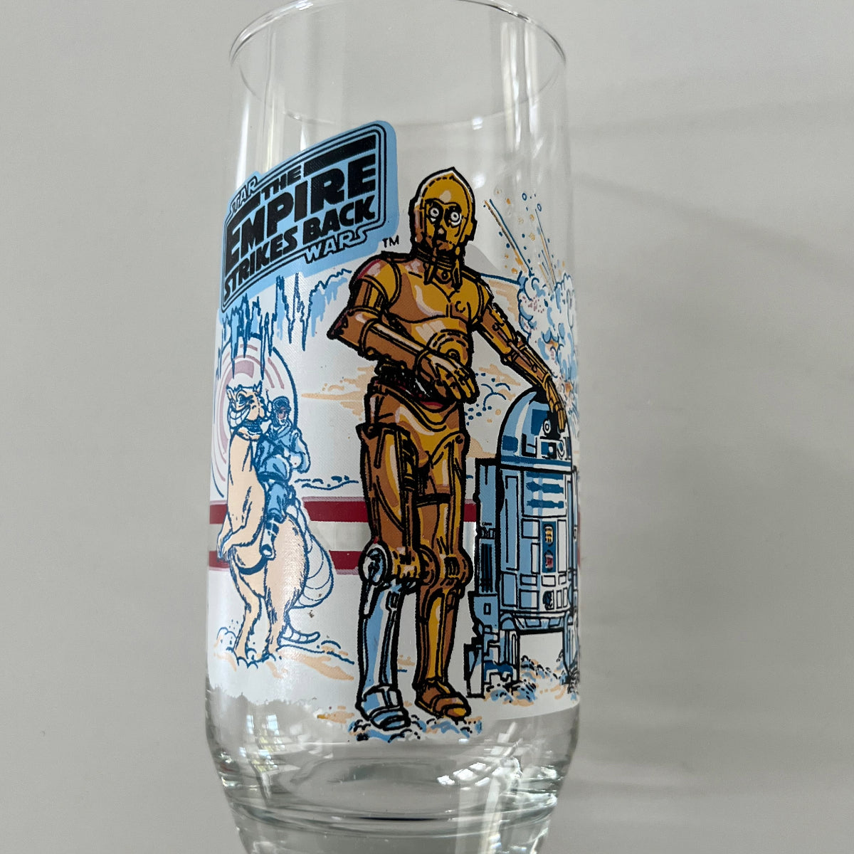 Vintage 1980 Burger King Empire Strikes Back R2-D2 C-3P0 Collectible Drinking Glass
