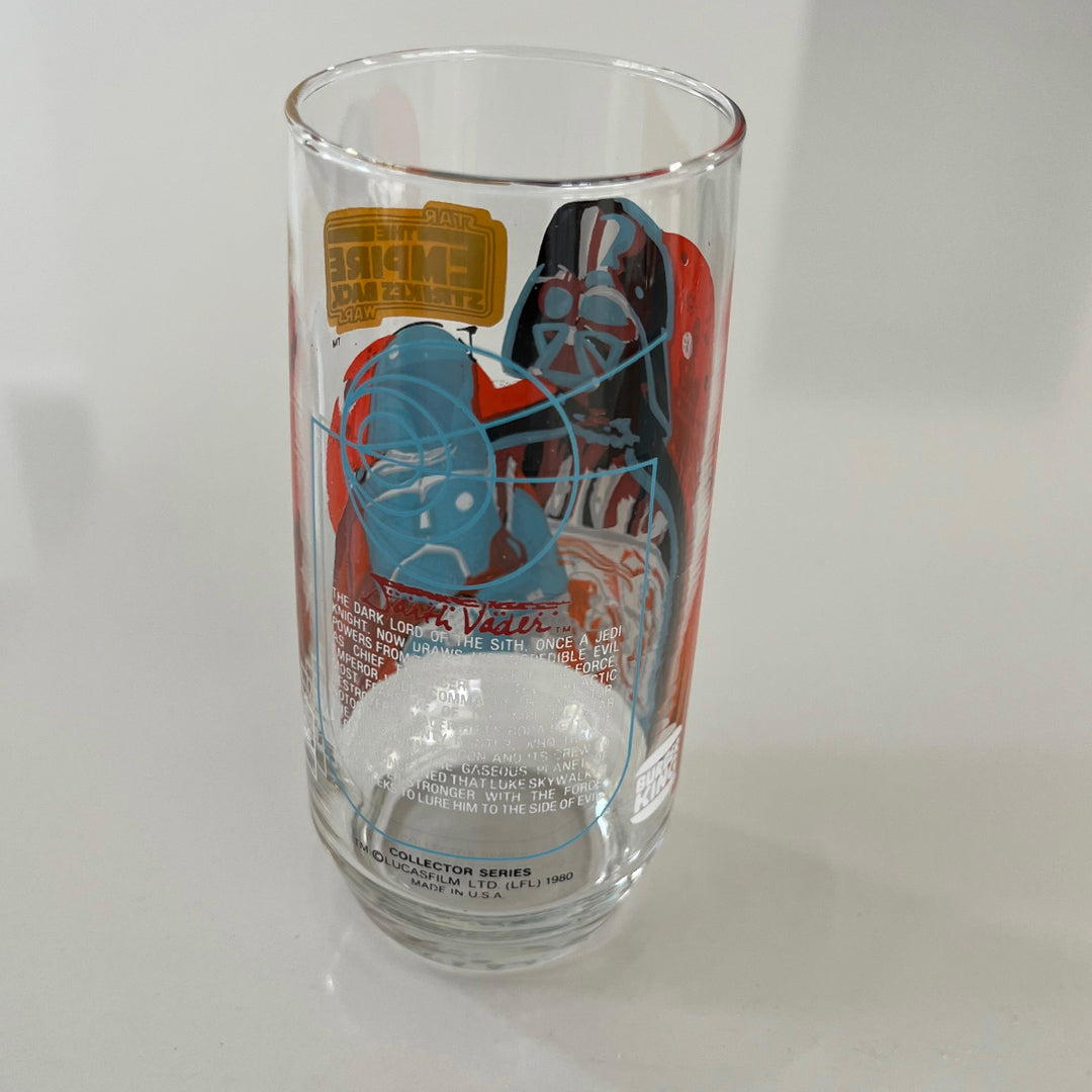 Vintage 1980 Burger King Empire Strikes Back Darth Vader Collectible Drinking Glass