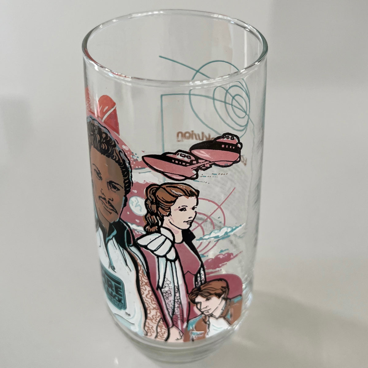 Vintage 1980 Burger King Empire Strikes Back Lando Calrissian Collectible Drinking Glass