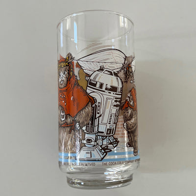 Vintage 1983 Burger King Return Of The Jedi Ewok village Collectible Drinking Glass