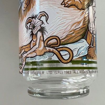 Vintage 1983 Burger King Return Of The Jedi Jabba Collectible Drinking Glass