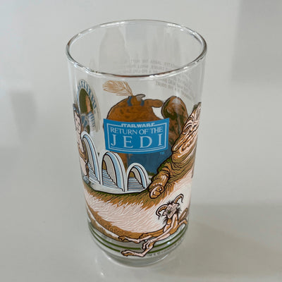 Vintage 1983 Burger King Return Of The Jedi Jabba Collectible Drinking Glass