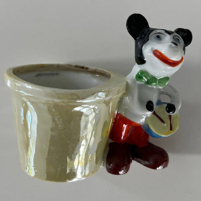 Rare VTG 1930-1950s Mickey Planter Ceramic Figurine