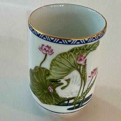 Vintage 1985 Franklin Mint Porcelain Tea Sake Cup set 12 pieces.