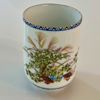 Vintage 1985 Franklin Mint Porcelain Tea Sake Cup set 12 pieces.
