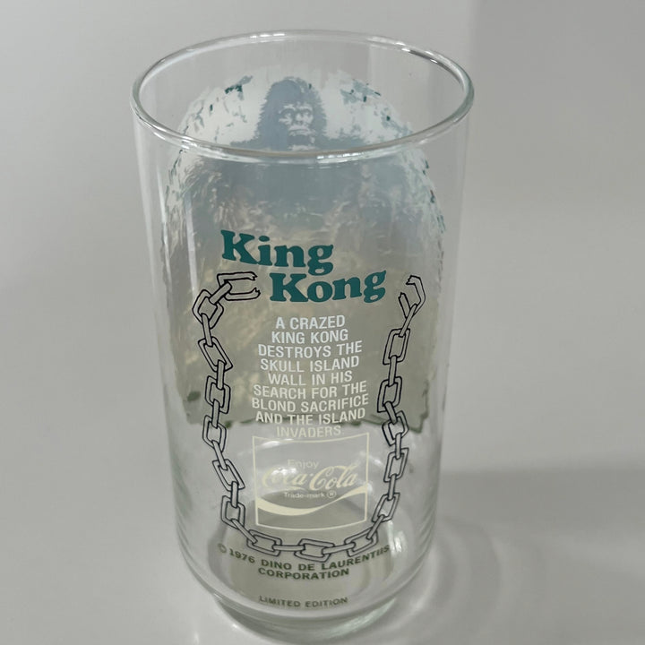 Vintage 1976 King Kong Drinking Glass