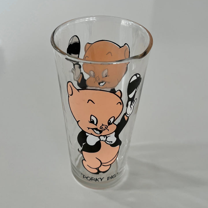 Vintage 1973 Pepsi Porky Pig Drinking Glass