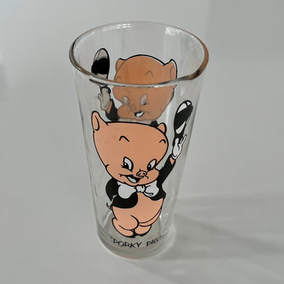 Vintage 1973 Pepsi Porky Pig Drinking Glass