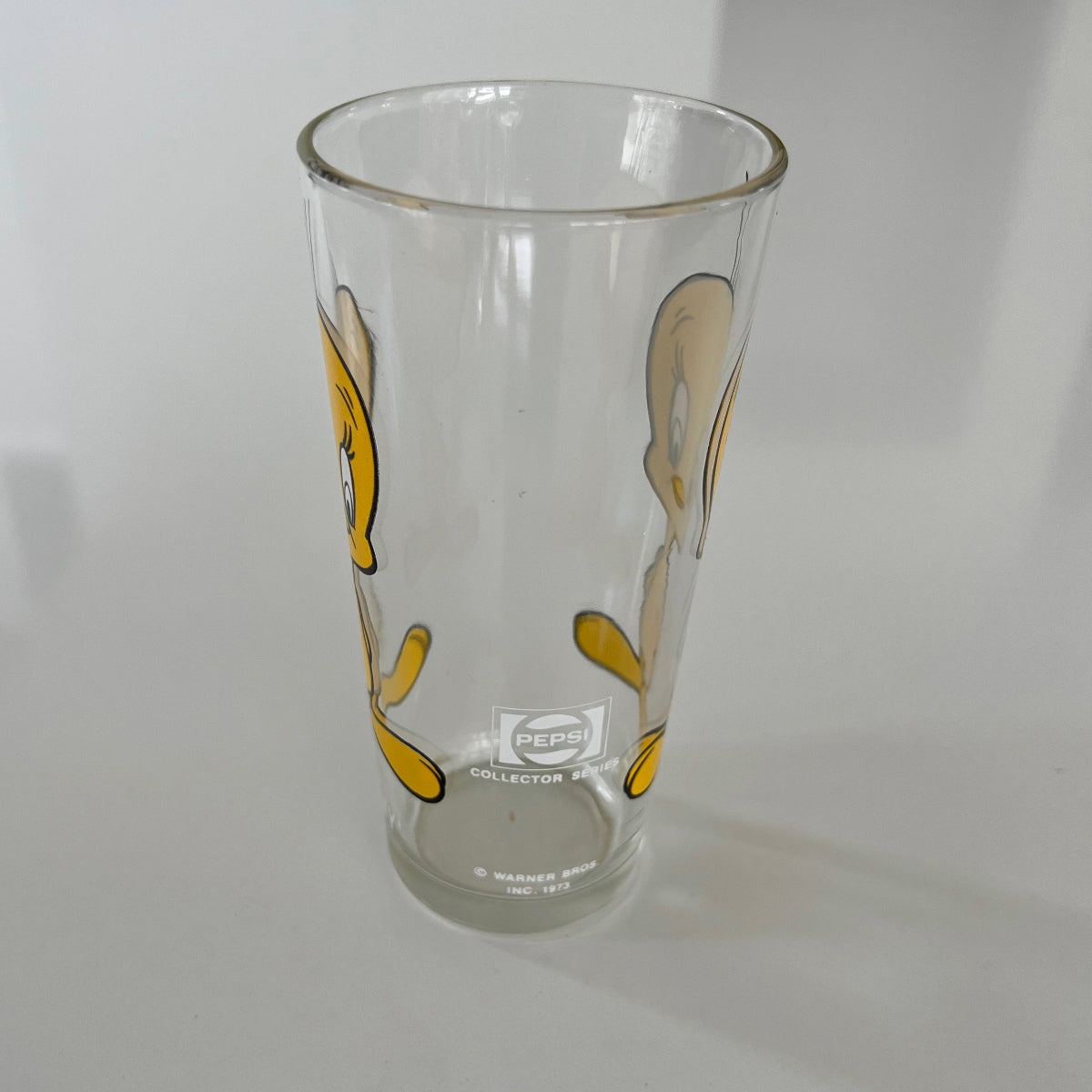Vintage 1973 Pepsi Looney Tunes Tweety Bird Drinking Glass