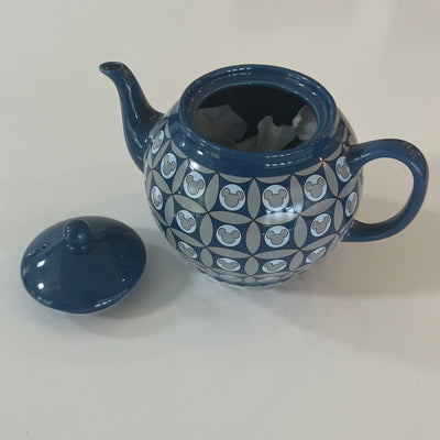 VTG Disney Ceramic navy blue with silver accent Mickey head.