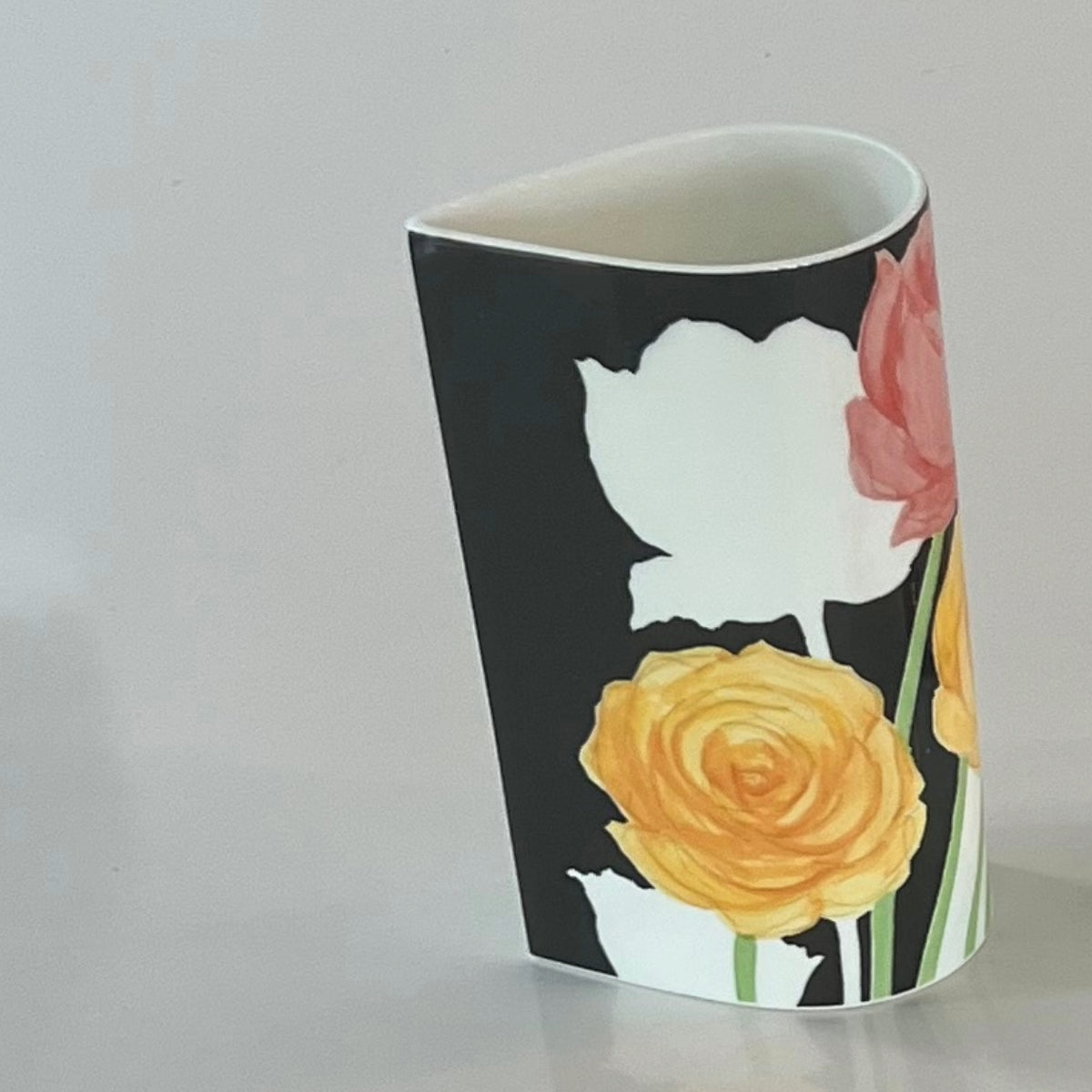 VTG Mikasa Bone China Art Deco Vase Set Three Piece Lot