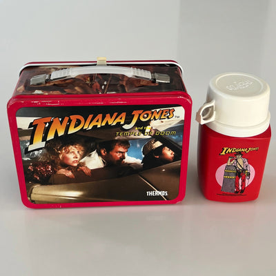 VTG 1984 Indian Jones Lunchbox with Thermos