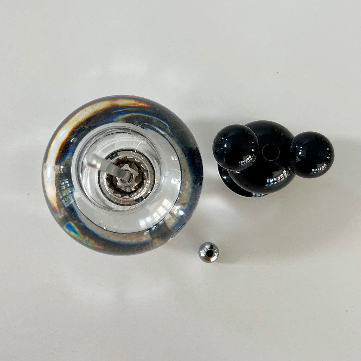 Vintage Disney Glass Salt And Pepper Glass grinders