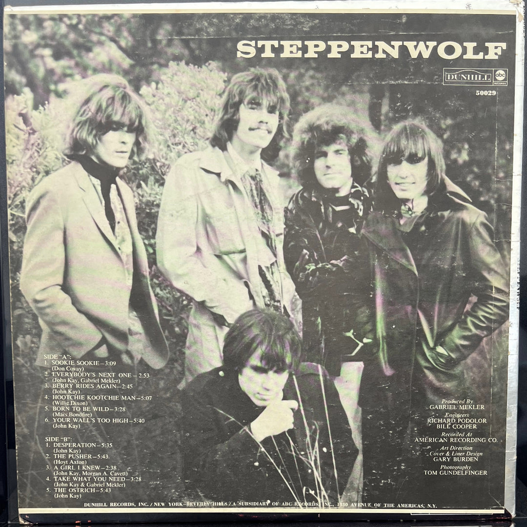 Vintage 1968 Steppenwolf Self Titled Vinyl Album DS-50029