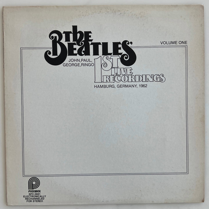 Vintage 1979 The Beatles First Live recording Hamburg Germany 1962 Vinyl Album SPC 3661