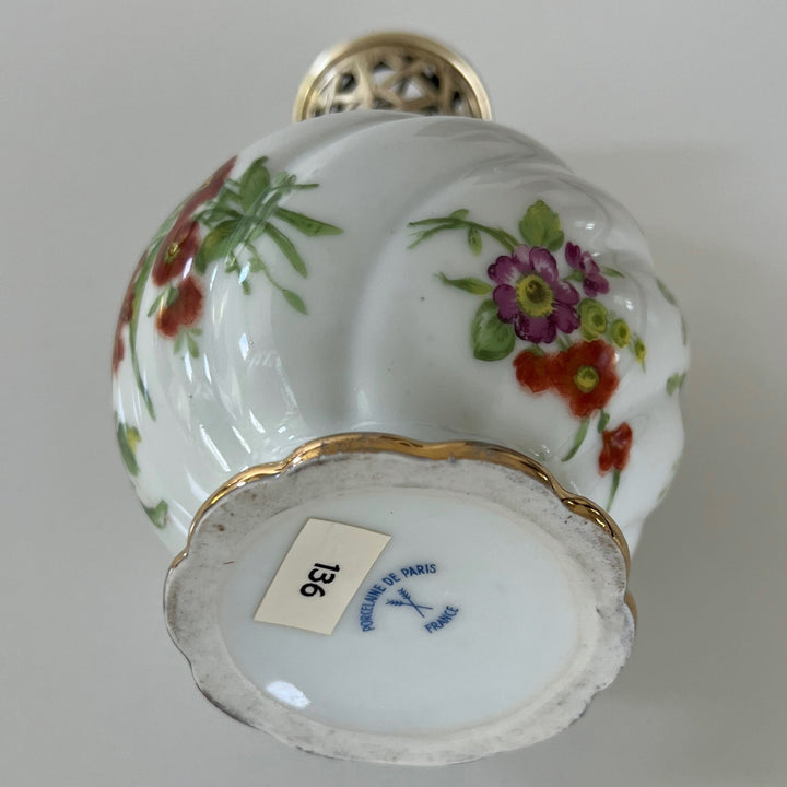 Vintage Porcelain De Paris Lampe Berger Oil Fragrance Lamp Made in France