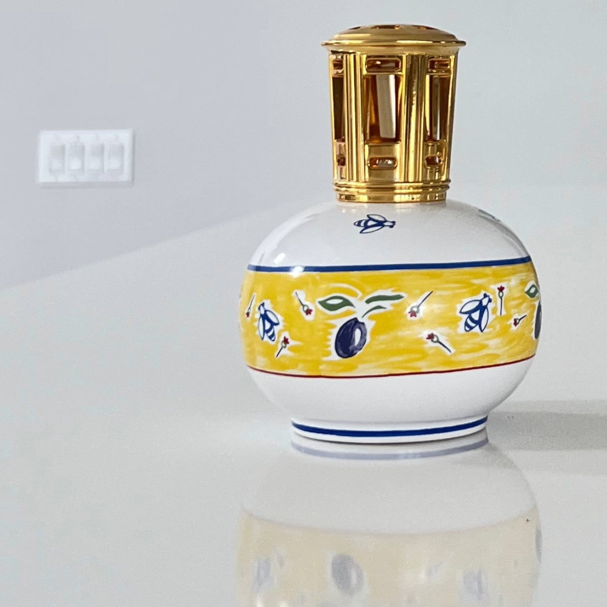 Lampe Berger Céramique Revol Par Mathias - Vert Chêne - Diffuseur Parfum Occasion