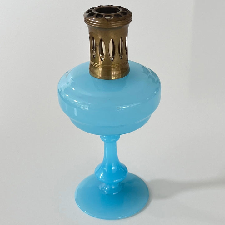 Vintage 1960s Opaline Veritable Blue Lampe Berger Home Fragrance Made in France