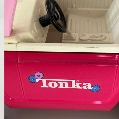 Vintage 1970s Tonka Bronco Pink Floral Design Pressed Steel Toy Car