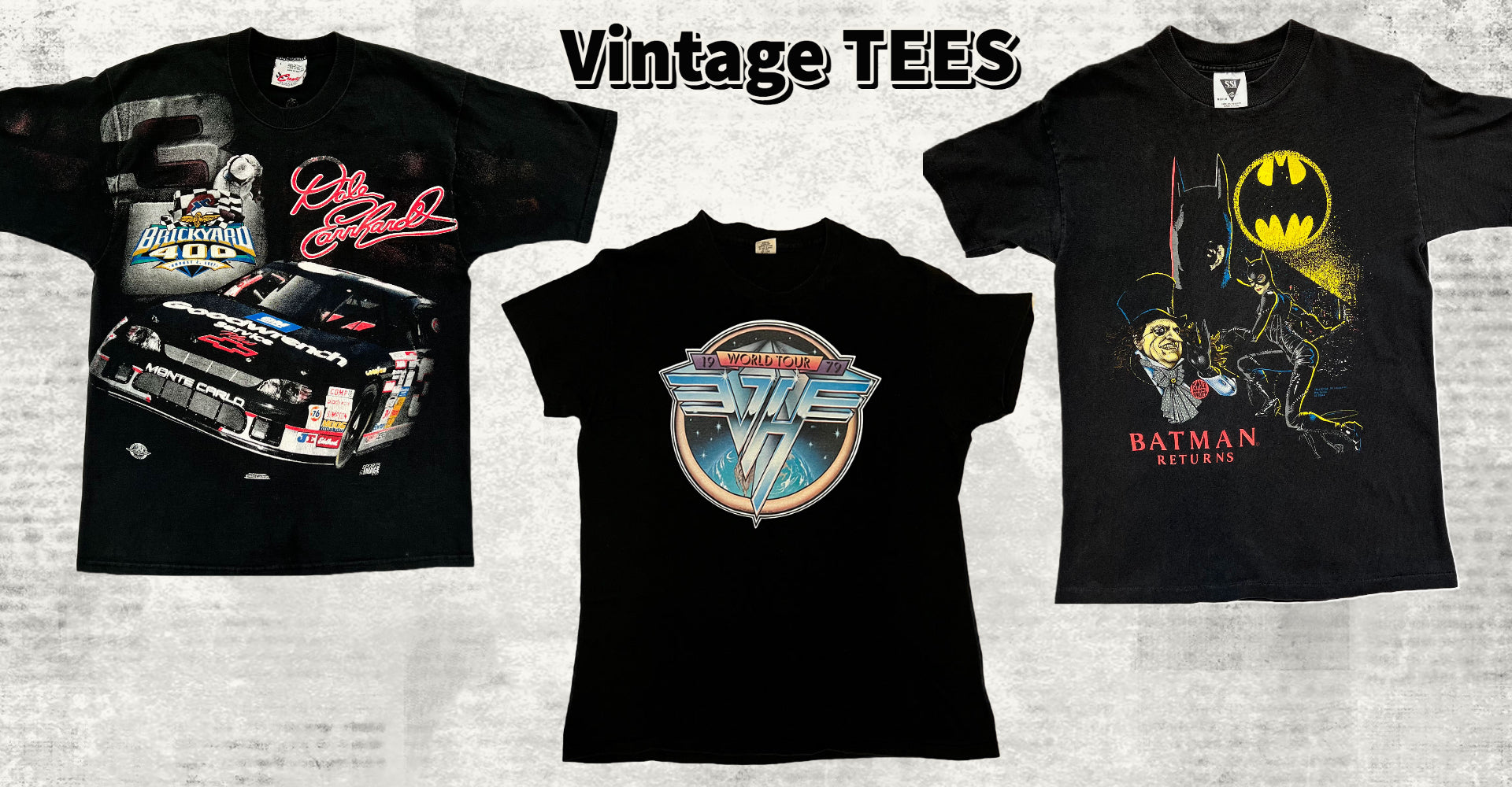 Vintage shirts for men and women. Band vintage t-shirts, movies vintage t-shirts sports t-shirts and graphic tees for all to shop